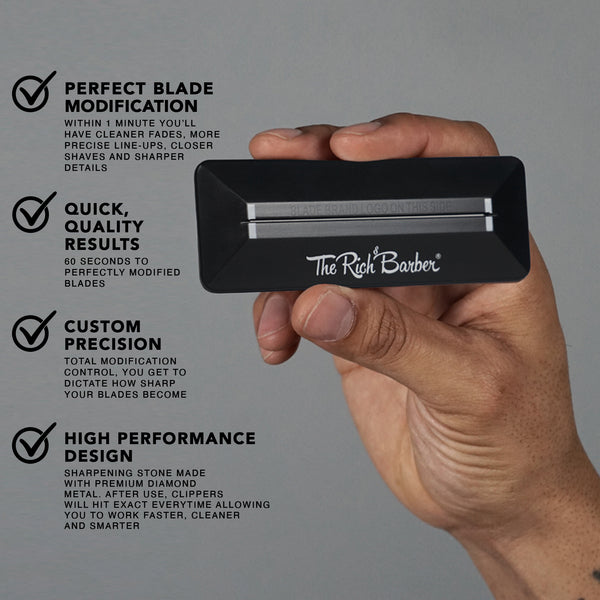 Dull Trimmer Blades? Sharpen Your Blades in a Minute | The Rich Barber Dull Trimmer Blades? Sharpen Your Blades in a Minute | The Rich Barber